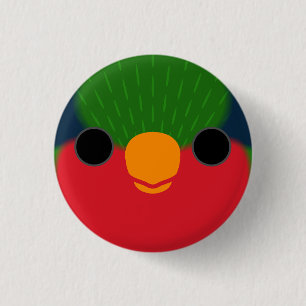 Badge Rond 2,50 Cm Le visage d'un lorikeet de Kuhl