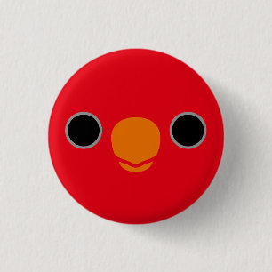 Badge Rond 2,50 Cm Le visage d'une gloire rouge