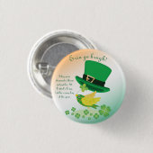 Badge Rond 2,50 Cm Le vol chanceux de Shoemaker (Devant & derrière)