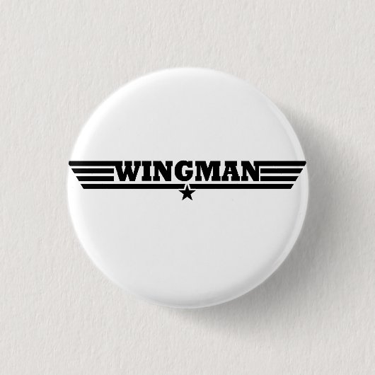 Badge Rond 2,50 Cm Le Wingman s'envole le logo (Devant)