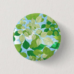 Badge Rond 2,50 Cm Leaves