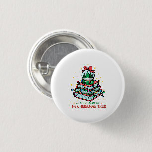 Badge Rond 2,50 Cm Lecture autour de la période des fêtes de l'arbre