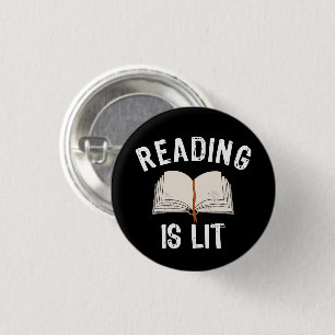 Badge Rond 2,50 Cm Lecture est faible - littérature lecture livres Vi