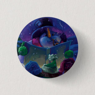 Badge Rond 2,50 Cm Lecture hivernale