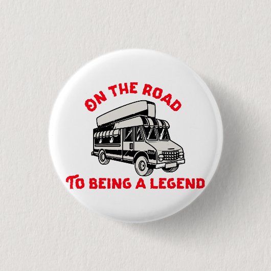 Badge Rond 2,50 Cm Légende du camionneur père mari (Devant)