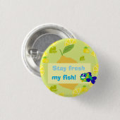 Badge Rond 2,50 Cm Lemon Vibes (Devant & derrière)