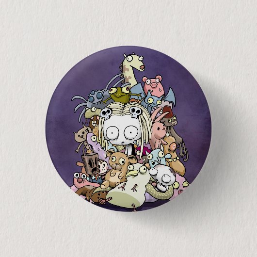 Badge Rond 2,50 Cm Lenore : Toy Pile (Devant)