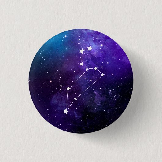 Badge Rond 2,50 Cm Leo Constellation Zodiac (Devant)