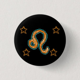 Badge Rond 2,50 Cm LEO Stars