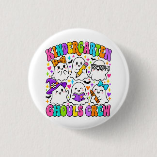 Badge Rond 2,50 Cm L'équipage des fantômes de maternelle Coloré et mi