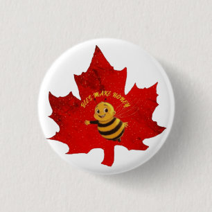 BADGE ROND 2,50 CM LES ABEILLES FONT DU MIEL