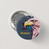 Badge Rond 2,50 Cm Les aigles (Devant & derrière)
