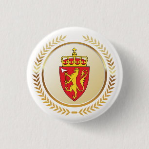 Badge Rond 2,50 Cm Les armoiries de Norvège