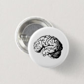 Badge Rond 2,50 Cm Les cerveaux sont chauds (Devant & derrière)