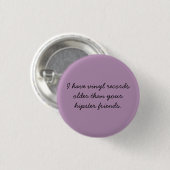 Badge Rond 2,50 Cm les disques vinyle sont frais (Devant & derrière)