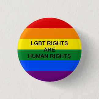 Badge Rond 2,50 Cm Les droites de LGBT sont insigne de droits de