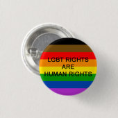 Badge Rond 2,50 Cm Les droites de LGBT sont insigne de droits de (Devant & derrière)