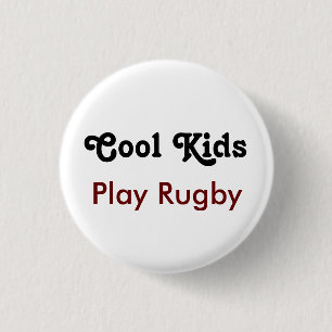 Badge Rond 2,50 Cm Les Enfants cool Jouent Au Rugby
