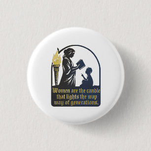 Badge Rond 2,50 Cm Les femmes et le bâtiment générationnel
