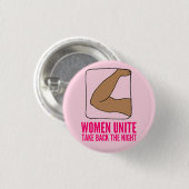 Badge Rond 2,50 Cm Les "femmes unissent - rapportez la nuit " (Devant & derrière)