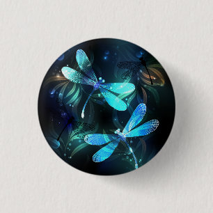 Badge Rond 2,50 Cm Les libellules du lac