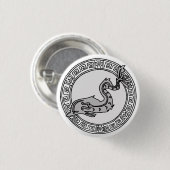 Badge Rond 2,50 Cm Les Olympiens ! Symbole Poseidon / Neptune (Devant & derrière)