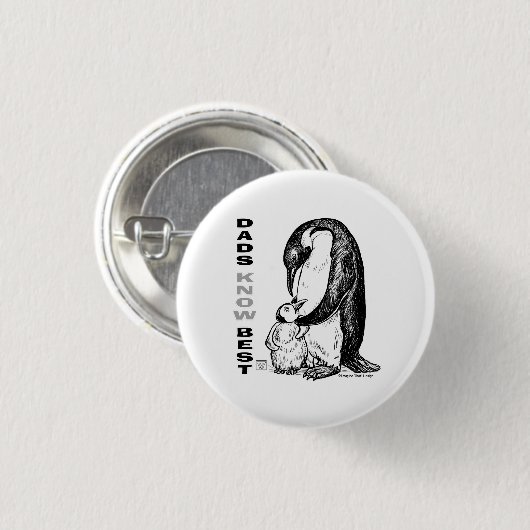 Badge Rond 2,50 Cm Les papas connaissent mieux (Devant & derrière)