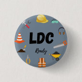 Badge Rond 2,50 Cm Les PMA sont prêts pour l'application conjointe (Devant)