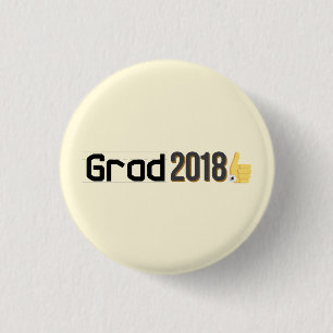 Badge Rond 2,50 Cm Les pouces du diplômé 2018 lèvent le mini Pin