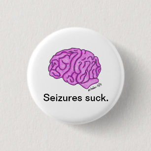 Badge Rond 2,50 Cm Les "saisies sucent" le bouton
