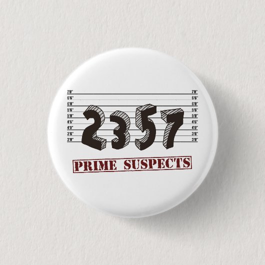 Badge Rond 2,50 Cm Les suspects de nombre premier (Devant)
