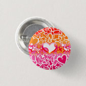 Badge Rond 2,50 Cm Lesbienne Sunset Pride Squiggle (Devant & derrière)