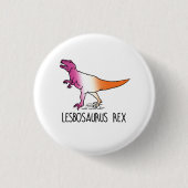 Badge Rond 2,50 Cm Lesbosaurus Rex (Devant)