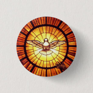 Badge Rond 2,50 Cm L'Esprit Saint (Bernini)