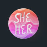 Badge Rond 2,50 Cm Lettre à main colorée Orange rose<br><div class="desc">Décorez votre tenue avec ce bouton d'art cool. Ça fait un grand cadeau ! Vous pouvez le customiser et ajouter du texte. Consultez ma boutique pour plus de couleurs et de motifs ! Faites-moi savoir si vous aimeriez quelque chose de personnalisé aussi.</div>