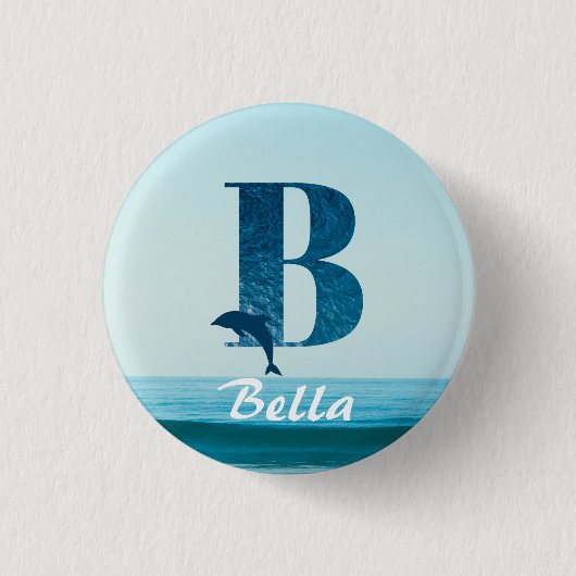 Badge Rond 2,50 Cm Lettre B (Devant)