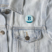 Badge Rond 2,50 Cm Lettre B (En situation)