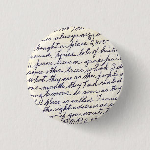 Badge Rond 2,50 Cm Lettre élégante manuscrite avec amour
