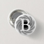 Badge Rond 2,50 Cm Lettre initiale personnalisée (Devant & derrière)