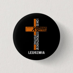 Badge Rond 2,50 Cm Leucémie Lutter contre le cancer La foi Croix Tout