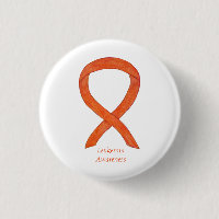 Leucémie Orange Sensibilisation Ruban Personnalisé