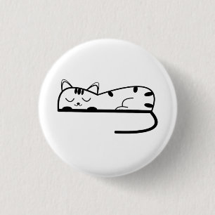 Badge Rond 2,50 Cm Lever de lune minimaliste en lignes