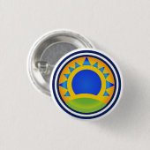 Badge Rond 2,50 Cm Lever de soleil de samba - bouton (Devant & derrière)