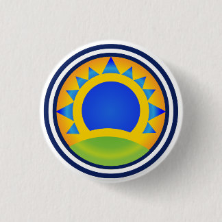 Badge Rond 2,50 Cm Lever de soleil de samba - bouton