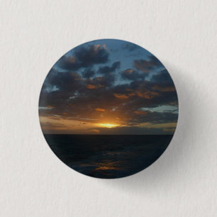 Badge Rond 2,50 Cm Lever du soleil à Sea II Ocean Seascape
