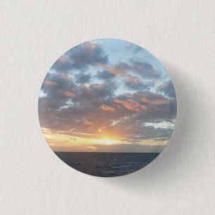 Badge Rond 2,50 Cm Lever du soleil sur Sea I Pastel Seascape