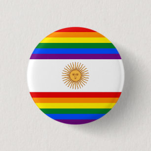 Badge Rond 2,50 Cm LGBT Argentine