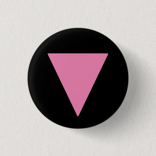 Badge Rond 2,50 Cm LGBTQ+ Triangle rose