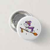 Badge Rond 2,50 Cm L'heure des sorciers  (Devant & derrière)