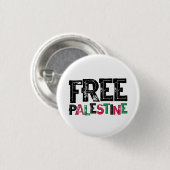 Badge Rond 2,50 Cm Libérer la Palestine (Devant & derrière)